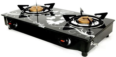 surya gas stove 2 burner steel body price in india